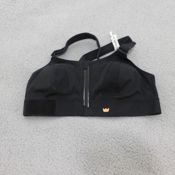 Shefit Ultimate Sports Bra Womens 1Luxe Black Front Zip Closure Adjustable - Picture 1 of 7
